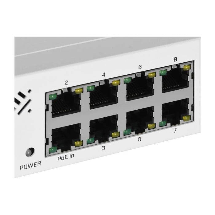 Switch di rete Mikrotik CSS610-8G-2S+IN Gigabit Ethernet (10/100/1000) con Power over Ethernet (PoE) Bianco