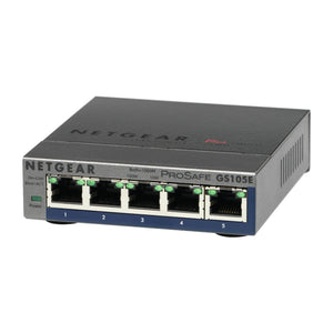 Switch di rete NETGEAR GS105E-200PES gestito L2/L3 Gigabit Ethernet (10/100/1000) Grigio