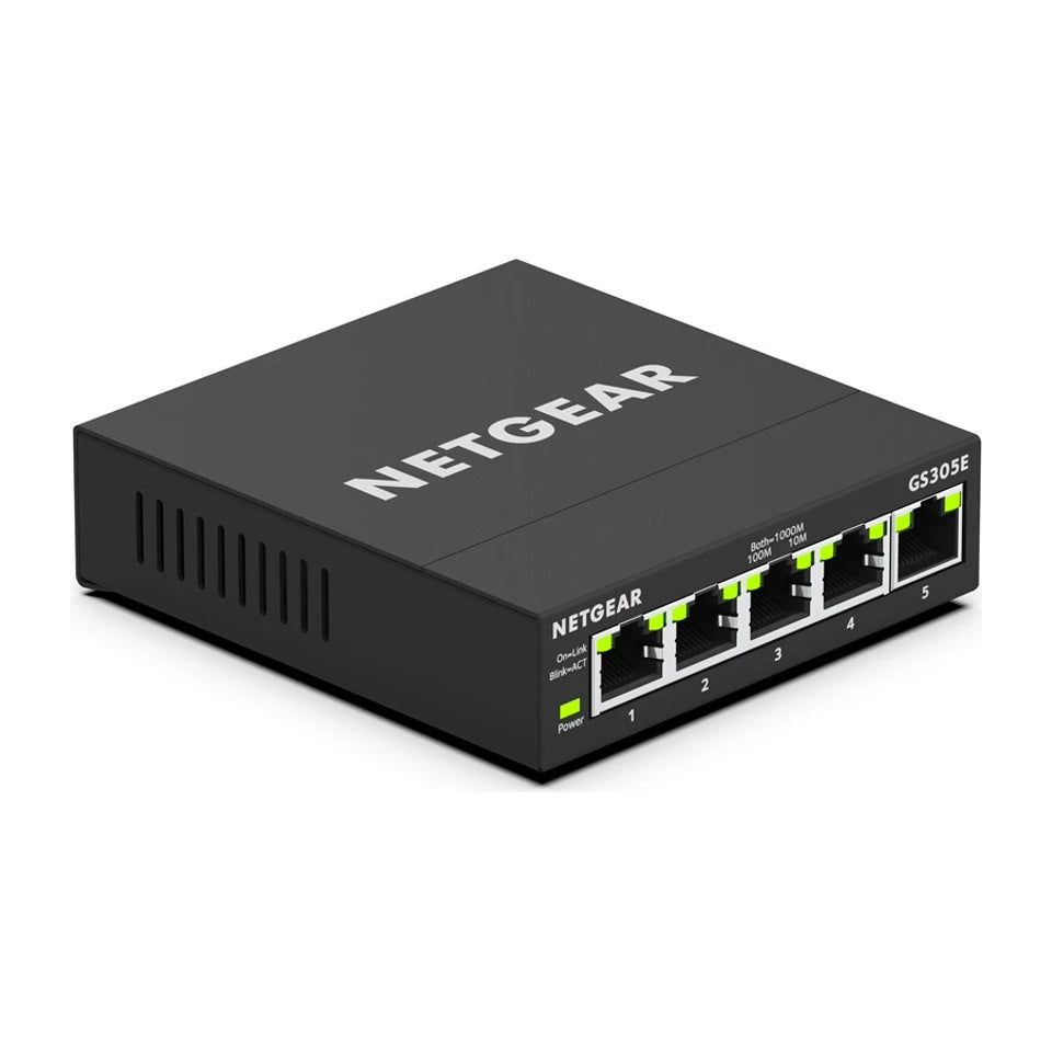 NETGEAR GS305E Ethernet Gigabit gestito (10/100/1000) Nero