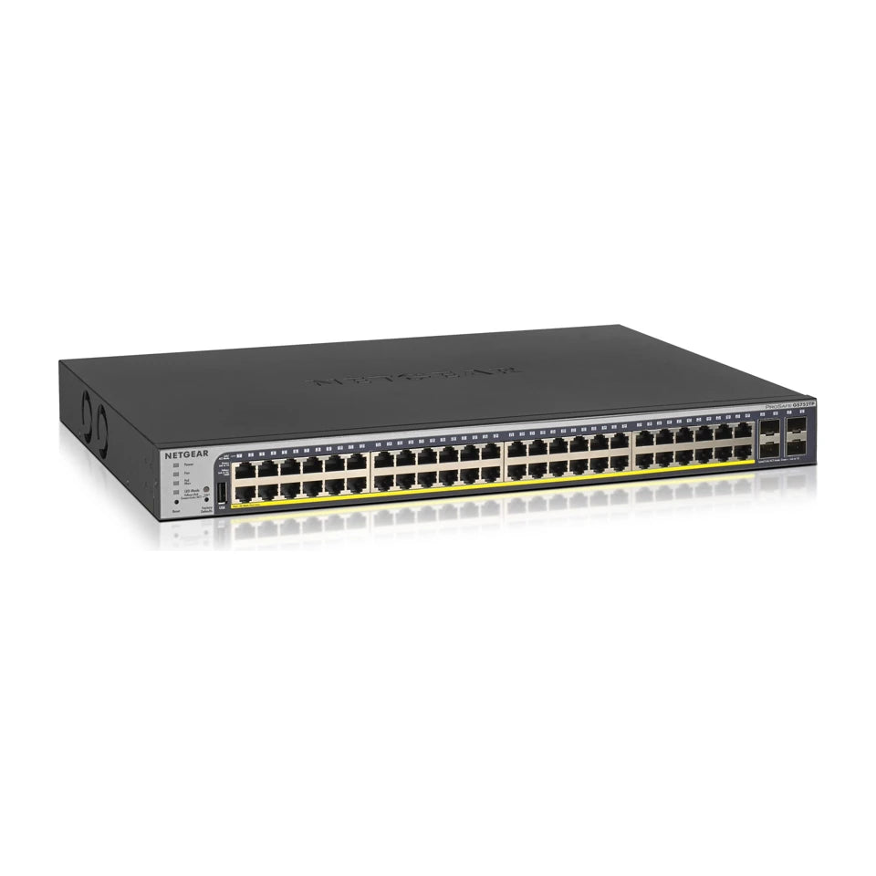 Switch di rete NETGEAR GS752TP-300EUS gestito L2/L3/L4 Gigabit Ethernet (10/100/1000) Power over Ethernet (PoE) 1U Nero