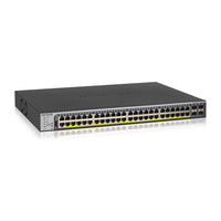 Switch di rete NETGEAR GS752TP-300EUS gestito L2/L3/L4 Gigabit Ethernet (10/100/1000) Power over Ethernet (PoE) 1U Nero
