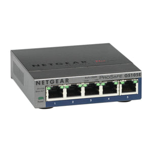 Switch di rete NETGEAR GS105E-200PES gestito L2/L3 Gigabit Ethernet (10/100/1000) Grigio