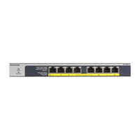 NETGEAR GS108LP Switch Gigabit Ethernet non gestito con Power over Ethernet (PoE) 1U nero, grigio