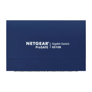 Switch di rete NETGEAR GS108GE Gigabit Ethernet non gestito (10/100/1000) Blu