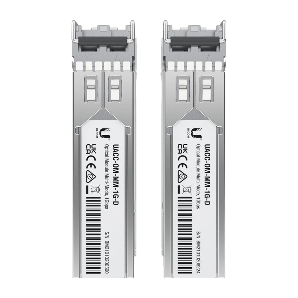 Modulo trasceiver di rete Ubiquiti UACC-OM-MM-1G-D-2 Fibra ottica 1250 Mbit/s SFP