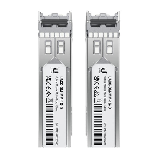 Modulo trasceiver di rete Ubiquiti UACC-OM-MM-1G-D-2 Fibra ottica 1250 Mbit/s SFP