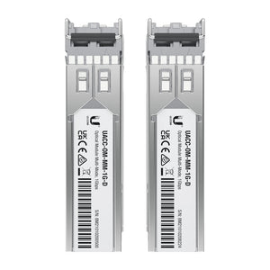 Modulo trasceiver di rete Ubiquiti UACC-OM-MM-1G-D-2 Fibra ottica 1250 Mbit/s SFP
