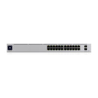 Ubiquiti UniFi Pro 24-Port PoE Gestito L2/L3 Gigabit Ethernet (10/100/1000) Power over Ethernet (PoE) 1U Argento