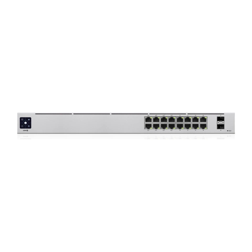 Ubiquiti UniFi 16-Port PoE Gestito L2/L3 Gigabit Ethernet (10/100/1000) Power over Ethernet (PoE) 1U Argento