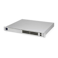 Ubiquiti UniFi Pro 24-Port PoE Gestito L2/L3 Gigabit Ethernet (10/100/1000) Power over Ethernet (PoE) 1U Argento