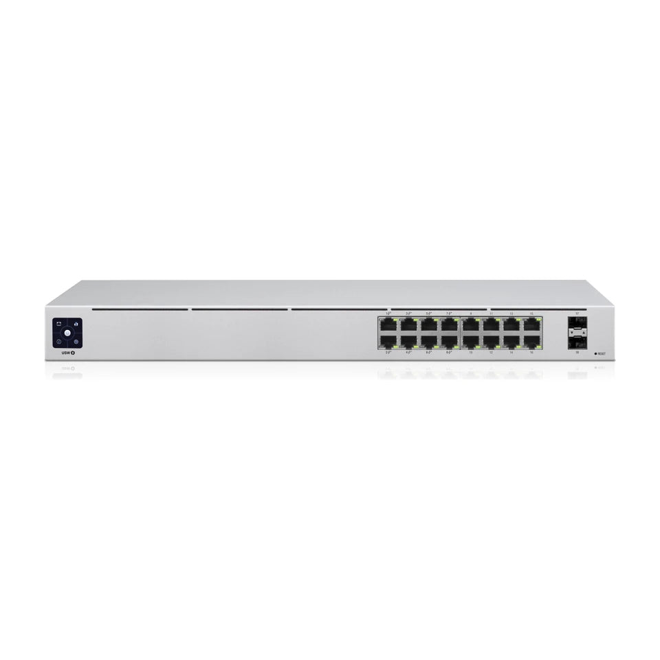 Ubiquiti UniFi 16-Port PoE Gestito L2/L3 Gigabit Ethernet (10/100/1000) Power over Ethernet (PoE) 1U Argento