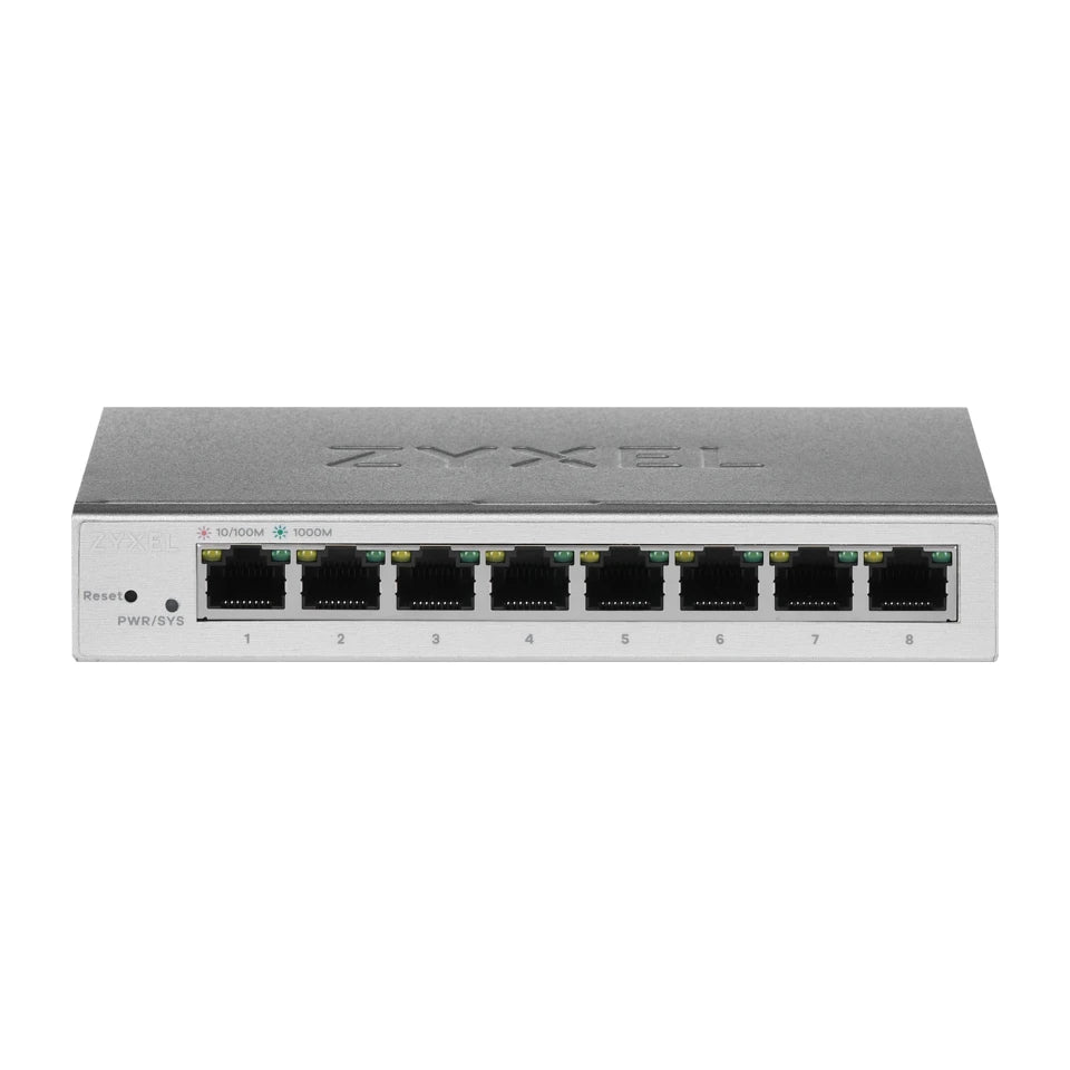Switch Ethernet gestito Zyxel GS1200-8 Gigabit (10/100/1000) Argento