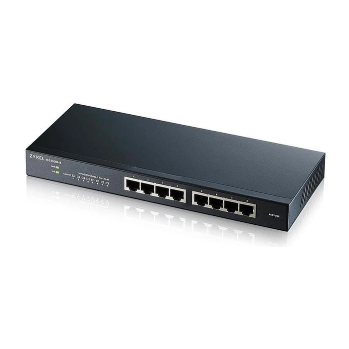Zyxel GS1900-8 Switch Ethernet Gigabit gestito L2 (10/100/1000) Nero