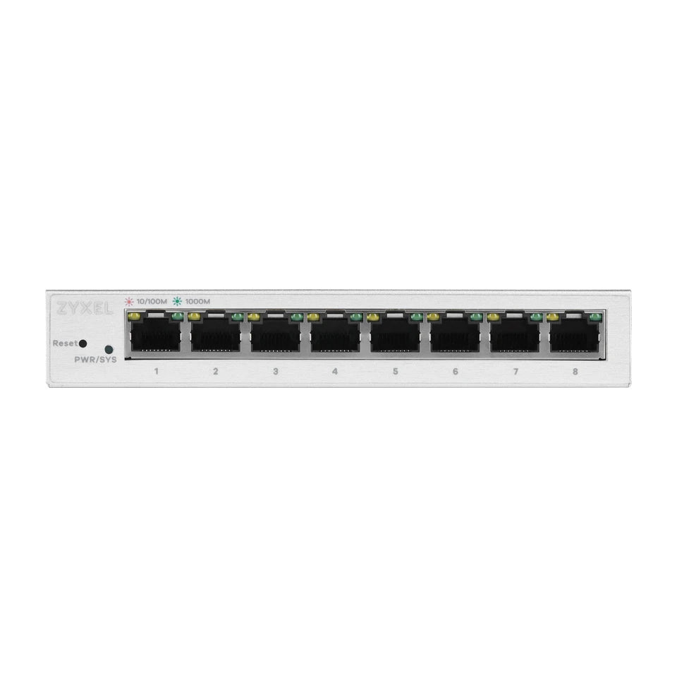 Switch Ethernet gestito Zyxel GS1200-8 Gigabit (10/100/1000) Argento