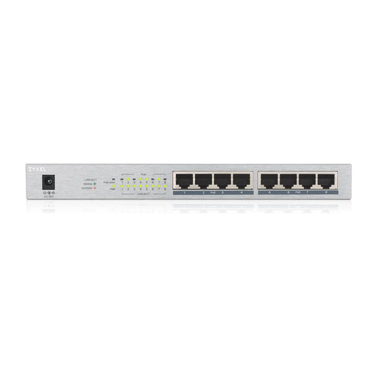 Zyxel GS1008HP Switch Ethernet Gigabit non gestito (10/100/1000) Power over Ethernet (PoE) Grigio