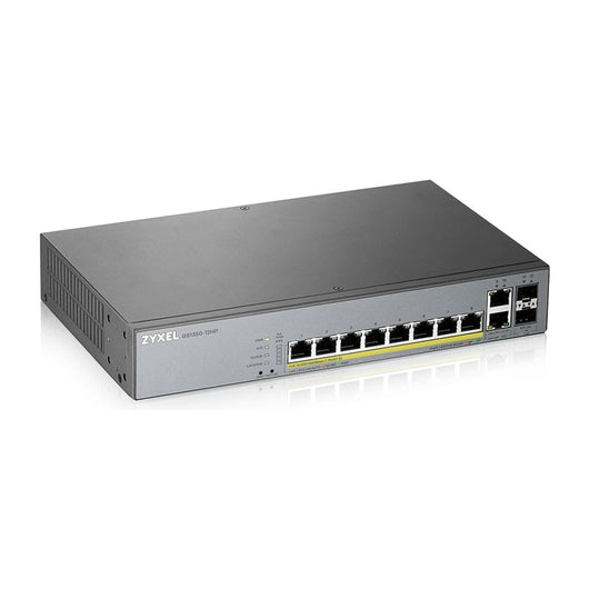 Switch di rete Zyxel GS1350-12HP-EU0101F gestito L2 Gigabit Ethernet (10/100/1000) Power over Ethernet (PoE) Grigio