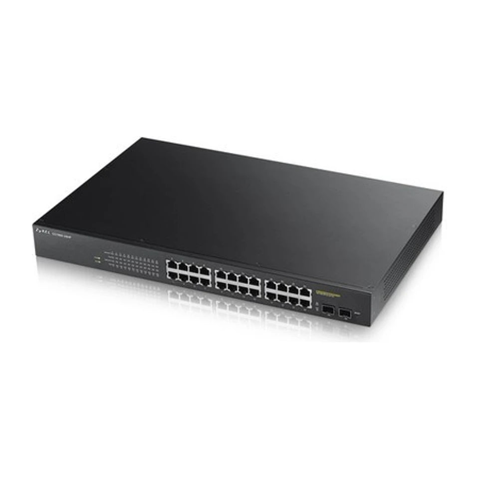 Zyxel GS1900-24HP Switch Ethernet Gigabit gestito (10/100/1000) 1U Nero