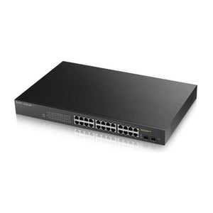Zyxel GS1900-24HP Switch Ethernet Gigabit gestito (10/100/1000) 1U Nero