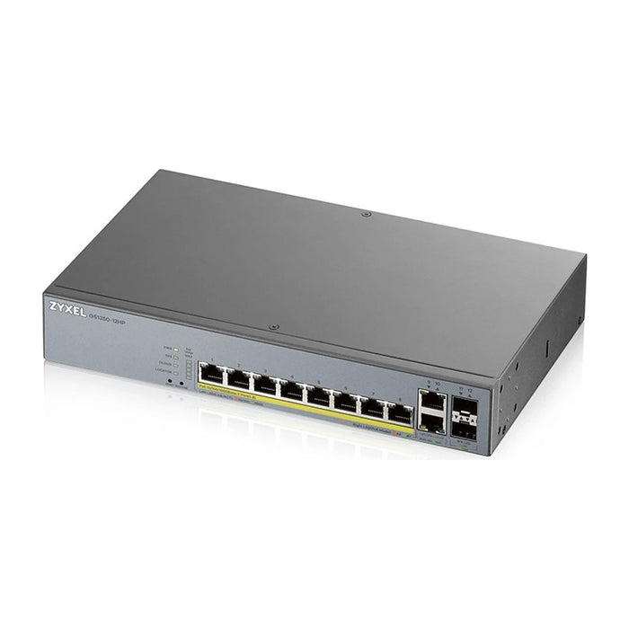 Switch di rete Zyxel GS1350-12HP-EU0101F gestito L2 Gigabit Ethernet (10/100/1000) Power over Ethernet (PoE) Grigio