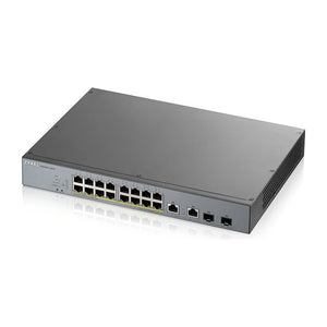 Switch di rete Zyxel GS1350-18HP-EU0101F gestito L2 Gigabit Ethernet (10/100/1000) Power over Ethernet (PoE) Grigio
