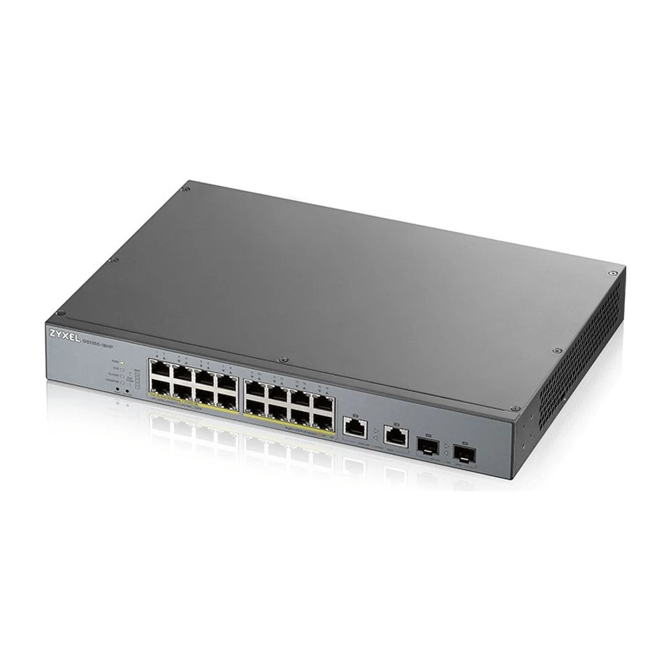 Switch di rete Zyxel GS1350-18HP-EU0101F gestito L2 Gigabit Ethernet (10/100/1000) Power over Ethernet (PoE) Grigio