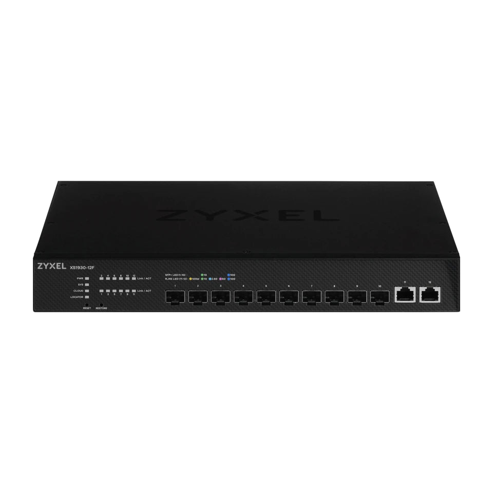 Switch di rete Zyxel XS1930-12F-ZZ0101F gestito L2/L3 nero