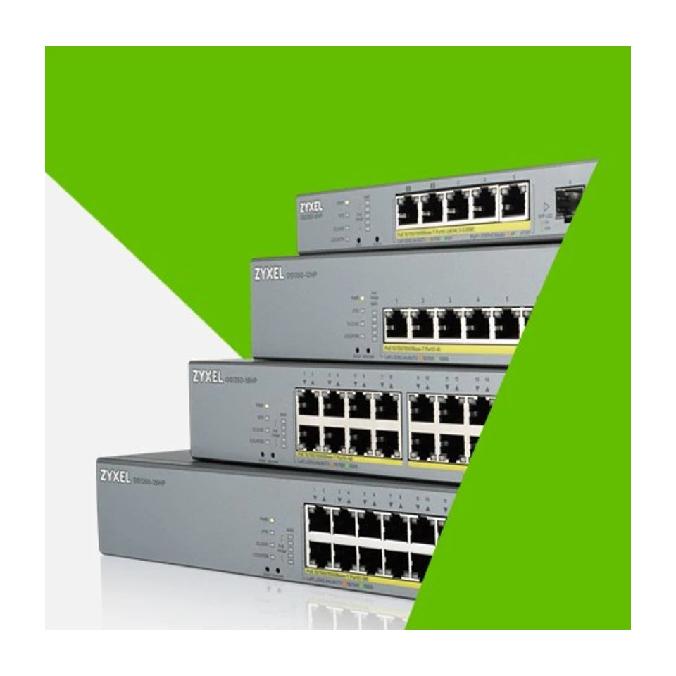 Switch di rete Zyxel GS1350-12HP-EU0101F gestito L2 Gigabit Ethernet (10/100/1000) Power over Ethernet (PoE) Grigio