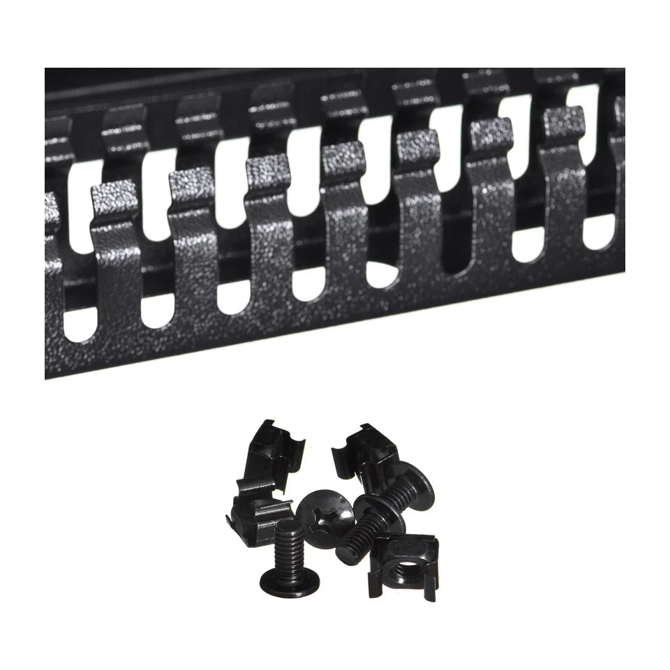 Pannello di gestione cavi per accessori rack Lanberg AK-1201-B