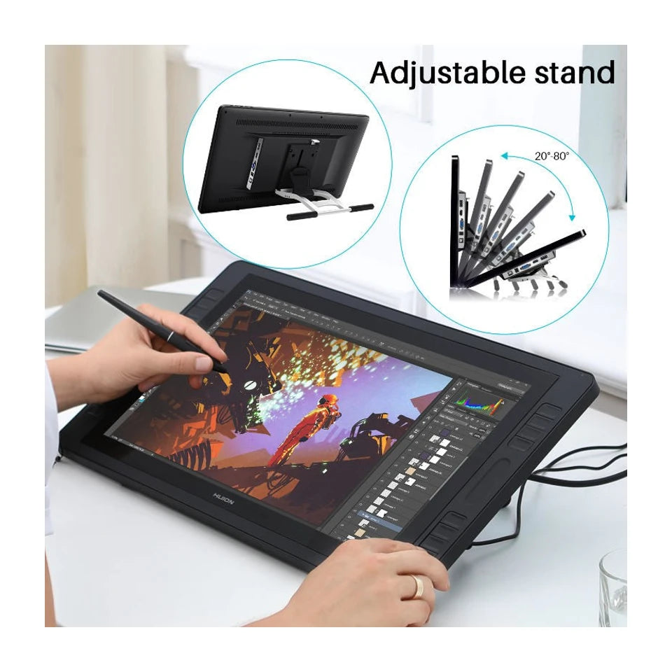 Tavoletta grafica HUION Kamvas Pro 20 5080 lpi 434,88 x 238,68 mm USB nera