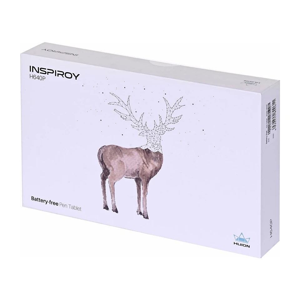 Tavoletta grafica HUION H640P 5080 lpi 160 x 99 mm USB nera