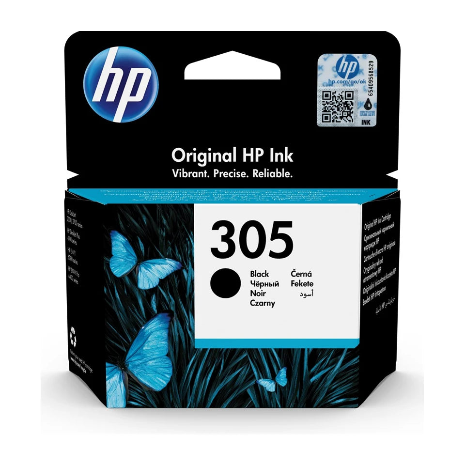 Cartuccia originale per inchiostro nero HP 305, 1 pezzo