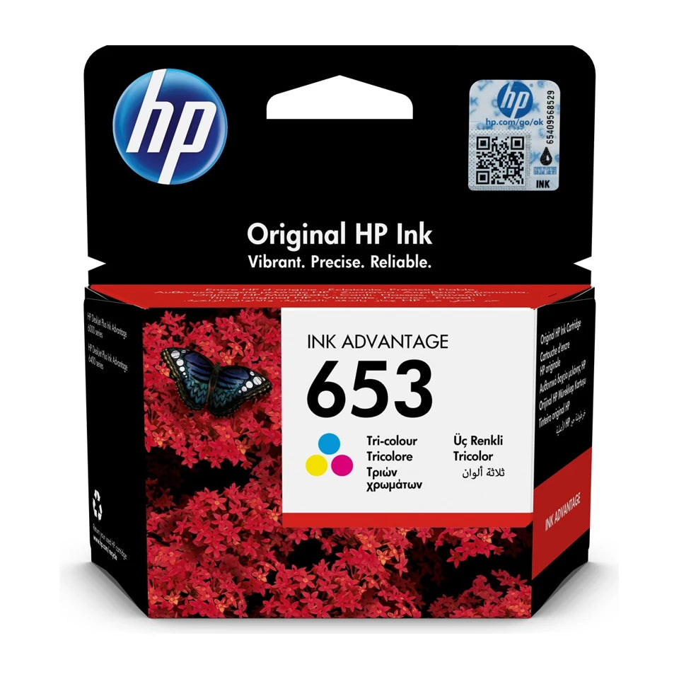 HP 653 1 pc(s) Cartuccia Originale Standard Yield Ciano, Magenta, Giallo