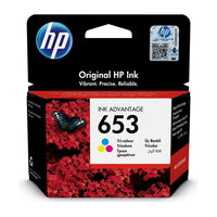 HP 653 1 pc(s) Cartuccia Originale Standard Yield Ciano, Magenta, Giallo
