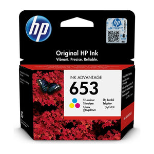 HP 653 1 pc(s) Cartuccia Originale Standard Yield Ciano, Magenta, Giallo