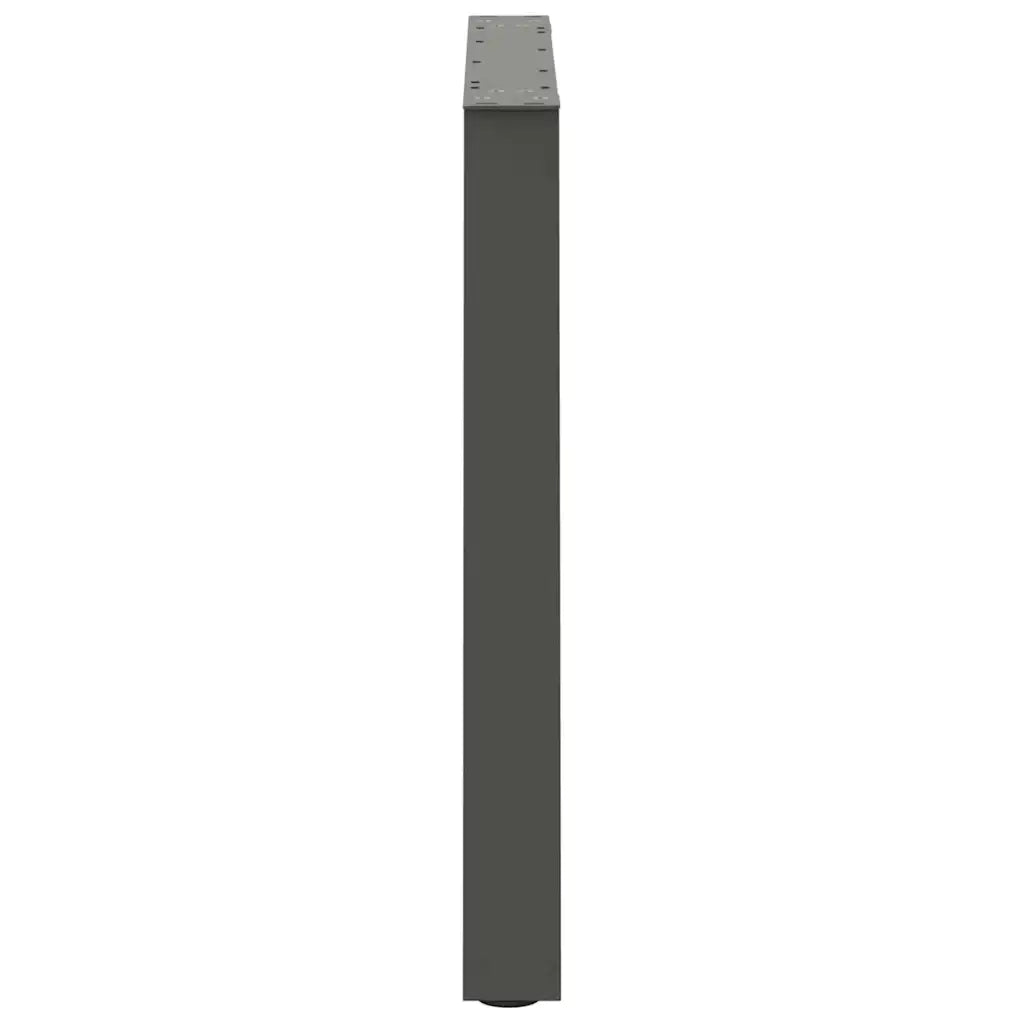 Gambe per tavolo da pranzo a forma di V 2 pz Antracite 80x(72-73,3) cm Acciaio