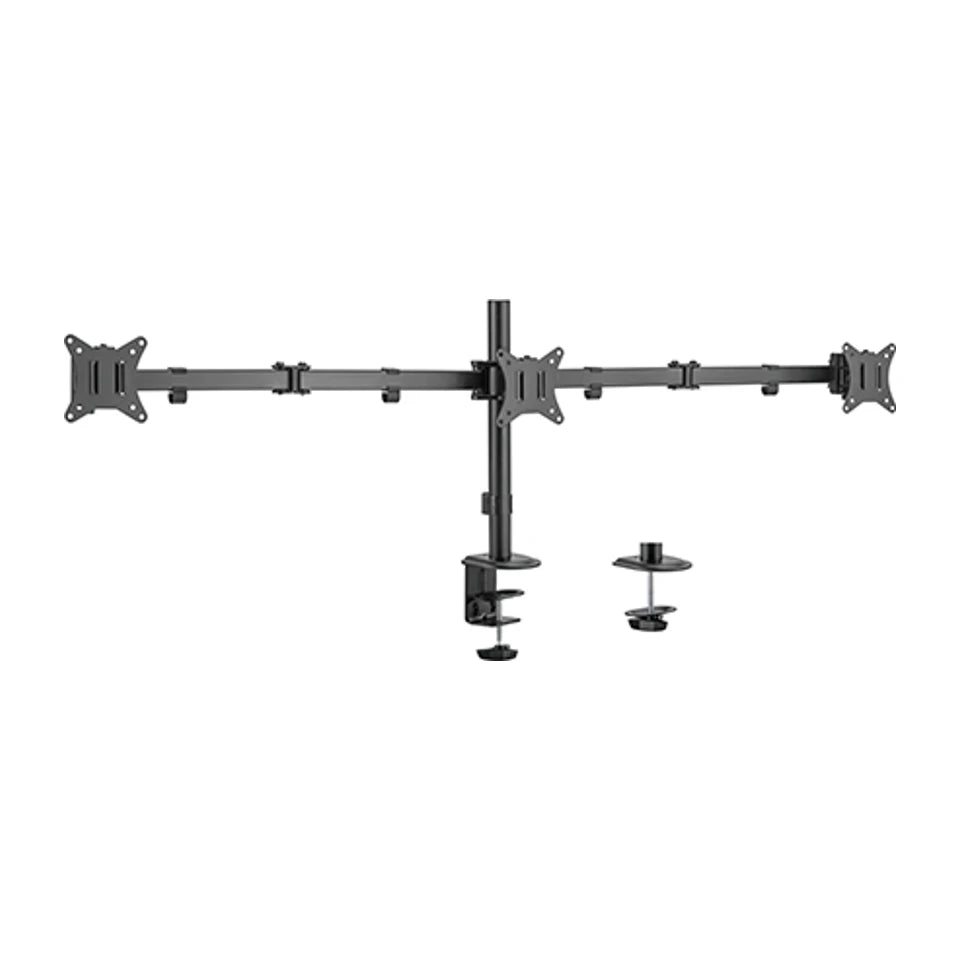 Braccio regolabile per montaggio a 3 display Gembird MA-D3-01 (rotazione, inclinazione, orientamento), 17"-27", fino a 7 kg