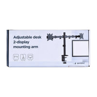 Supporto per monitor / stand Gembird MA-D2-01 81,3 cm (32") Nero da scrivania