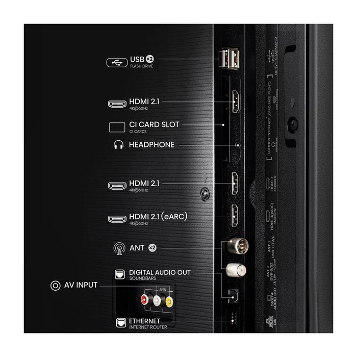 TV Hisense 55E7NQ 139,7 cm (55") 4K Ultra HD Smart TV Wi-Fi Nero 330 cd/m²