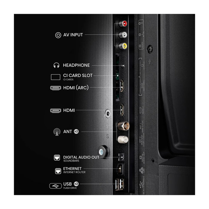 TV Smart Hisense 32A4N 81,3 cm (32") HD Wi-Fi nero 200 cd/m²