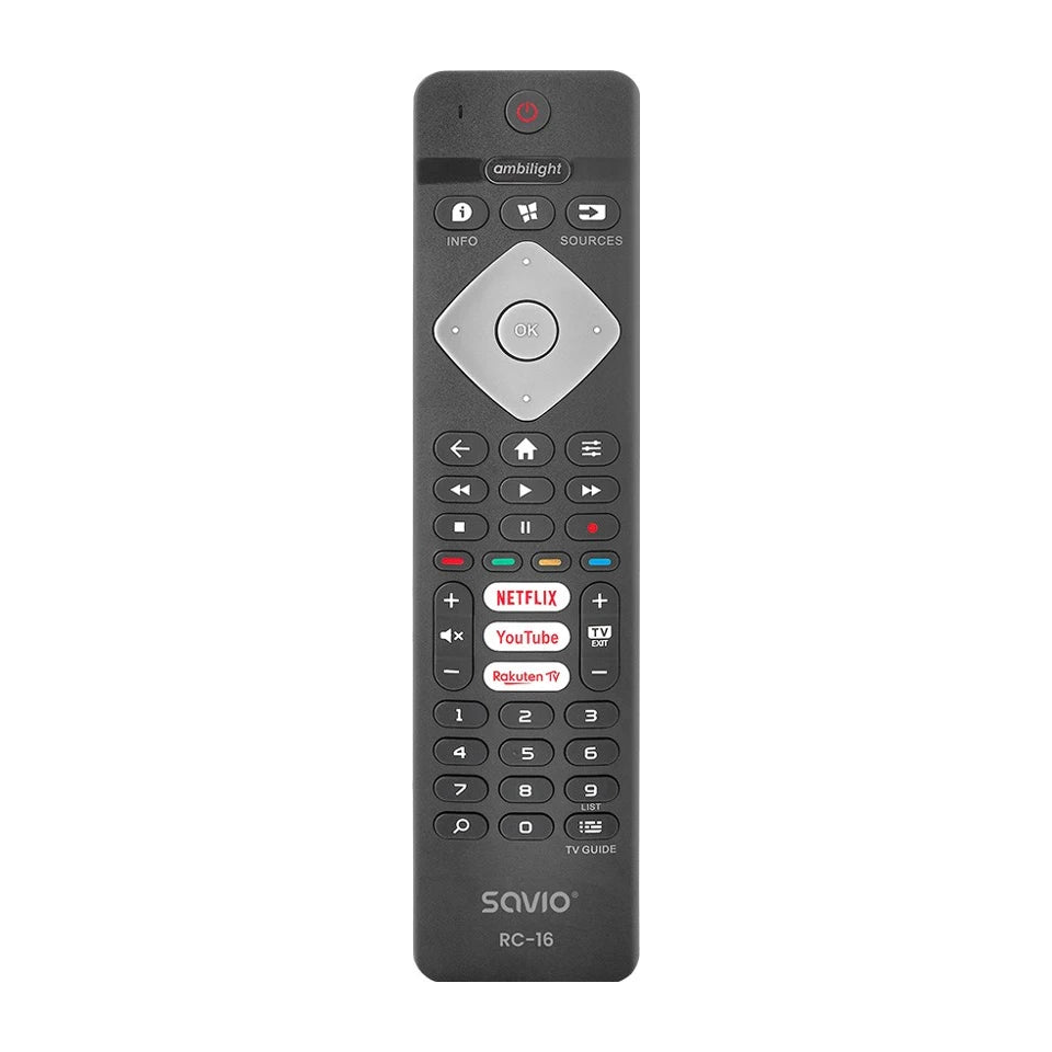 Telecomando universale Savio/ricambio per TV Philips, SMART TV, RC-16
