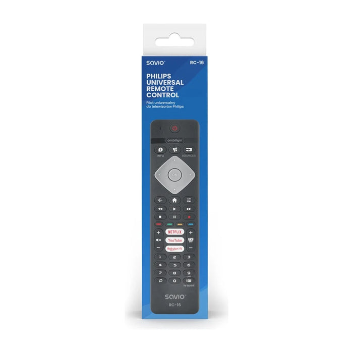 Telecomando universale Savio/ricambio per TV Philips, SMART TV, RC-16