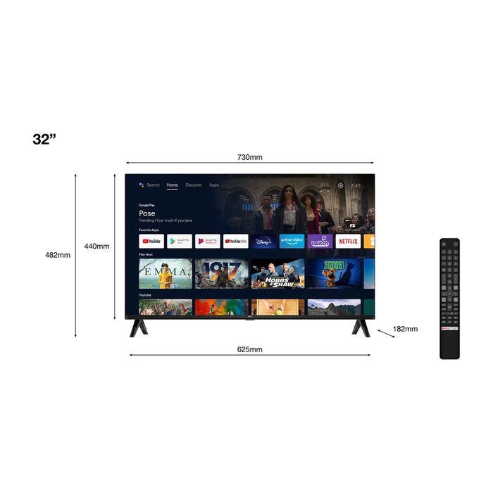TCL S54 32S5400A TV 81.3 cm (32") HD Smart TV Wi-Fi Argento