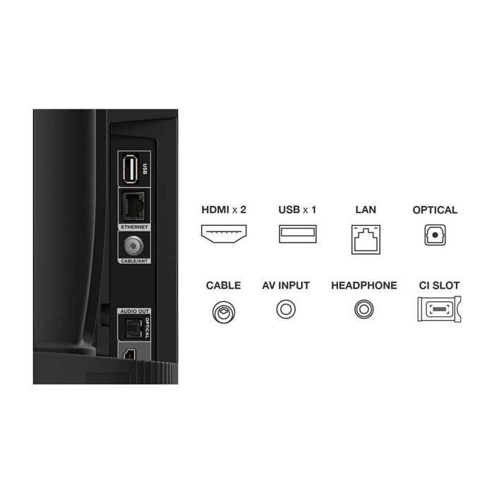 TCL S54 32S5400A TV 81.3 cm (32") HD Smart TV Wi-Fi Argento