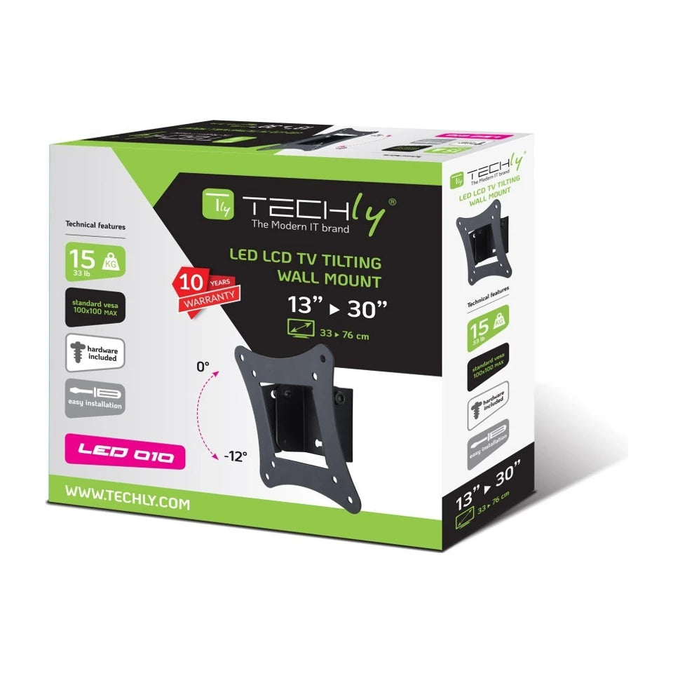 Techly ICA-LCD-900 76.2 cm (30") Nero