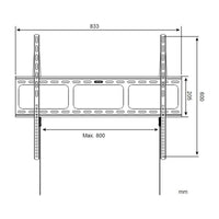 Supporto a parete Techly per TV LED LCD da 42-80 pollici Ultra Slim Fisso H600mm" ICA-PLB 860