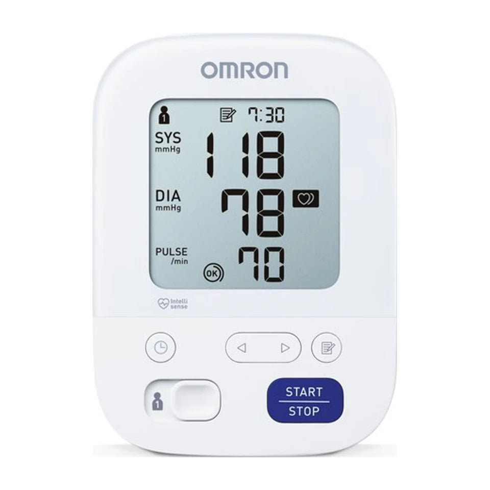 Omron M3 Comfort Misuratore di Pressione Automatico da Braccio per 2 Utenti
