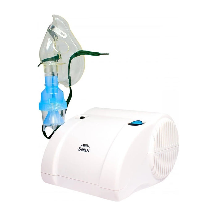 Inalatore a pistone silenzioso con due maschere