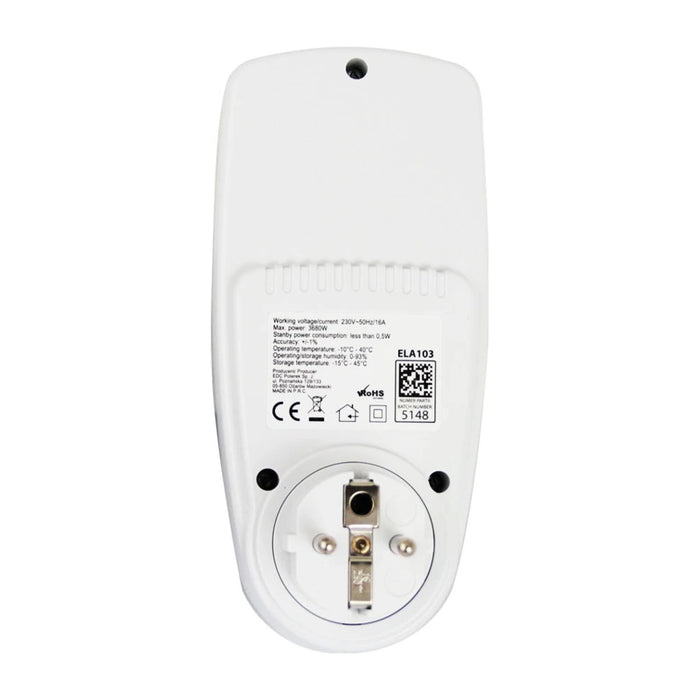 Misuratore di consumo elettrico elettronico Esperanza ELA103