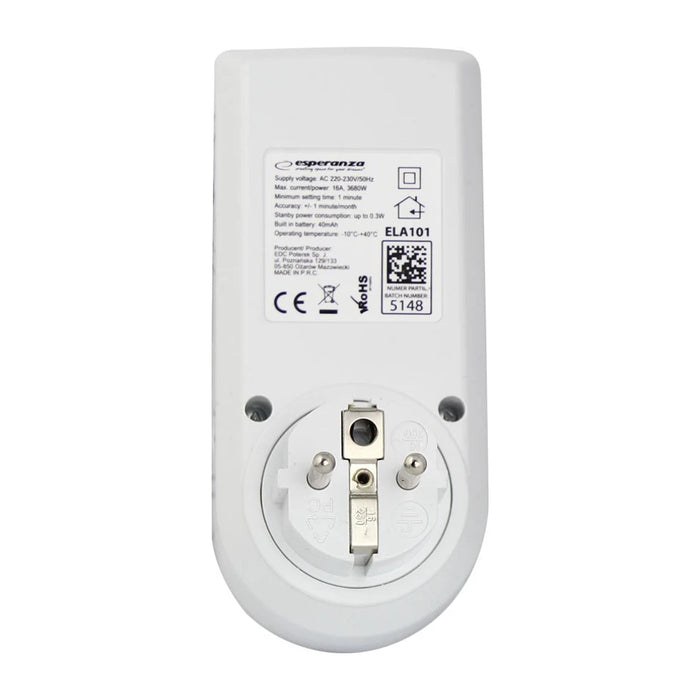 Timer digitale elettronico Esperanza ELA101