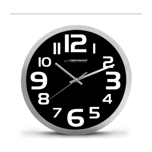Orologio da parete Esperanza EHC013K - Zurigo - Nero Orologio al quarzo Ovale Nero, Bianco